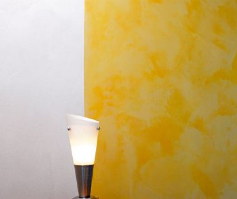 Wanddesign m Lehmputz